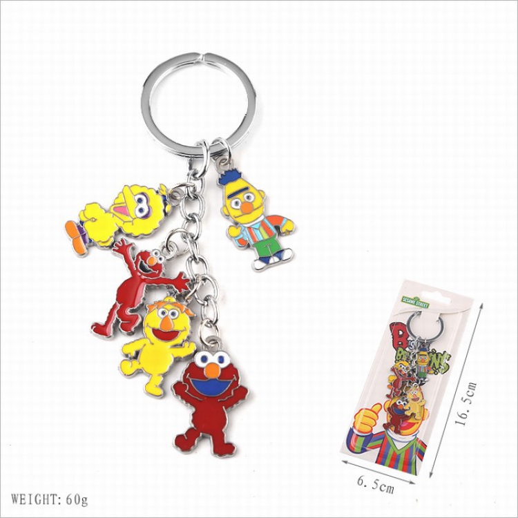 Sesame Street Cartoon anime Keychain pendant Style B