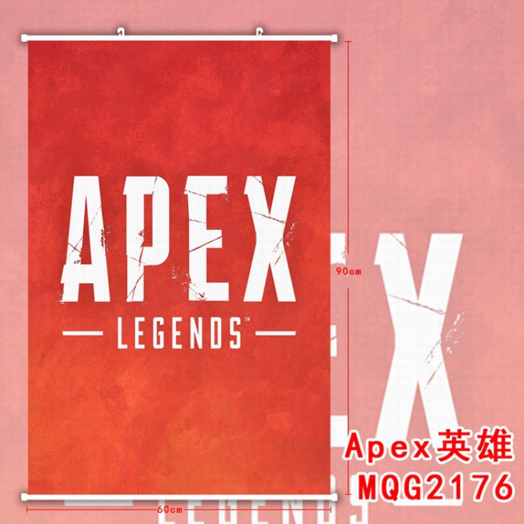 Apex Legends White plastic pole cloth painting Wall Scroll 60X90CM MQG2176