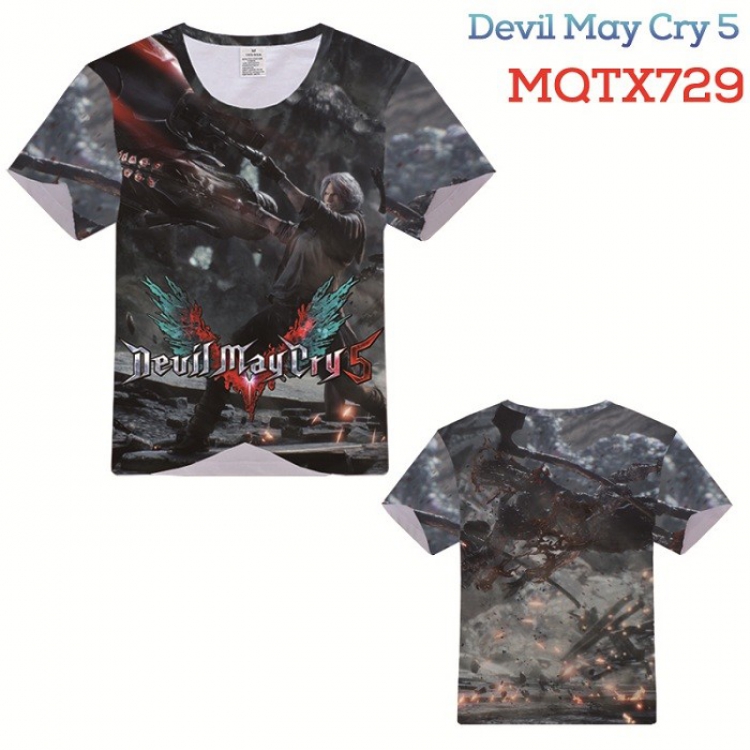 Devil May Cry Full color printed short sleeve t-shirt 10 sizes from XXS to XXXXXL MQTX729