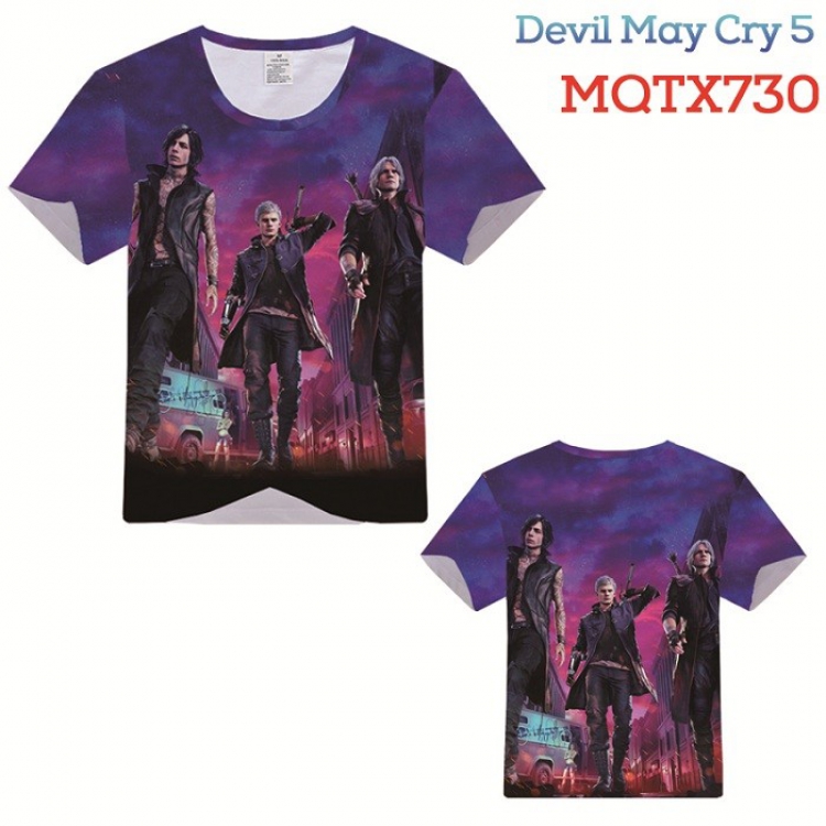 Devil May Cry Full color printed short sleeve t-shirt 10 sizes from XXS to XXXXXL MQTX730