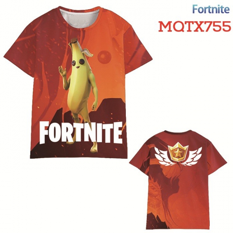 Fortnite Full color printed short sleeve t-shirt 10 sizes from XXS to XXXXXL MQTX755