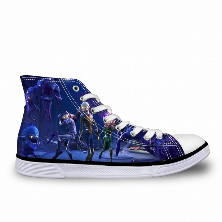 Fortnite Printed flat strap male and female high-top canvas shoes 35-45 yardage preorder 7 days FY6110AK