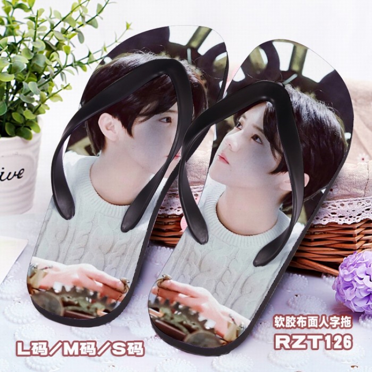 Luhan Soft glue Cloth surface Flip-flops S.M.L RZT126