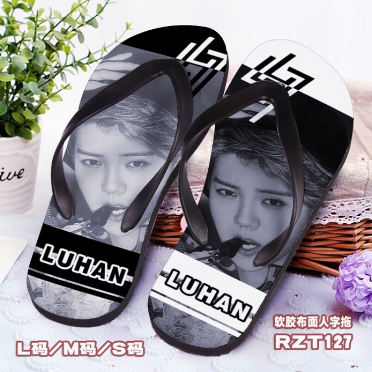 Luhan Soft glue Cloth surface Flip-flops S.M.L RZT127