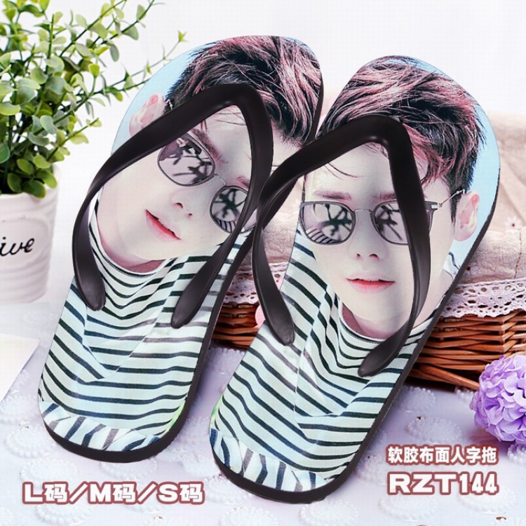 Li Zhongshuo Soft glue Cloth surface Flip-flops S.M.L RZT144