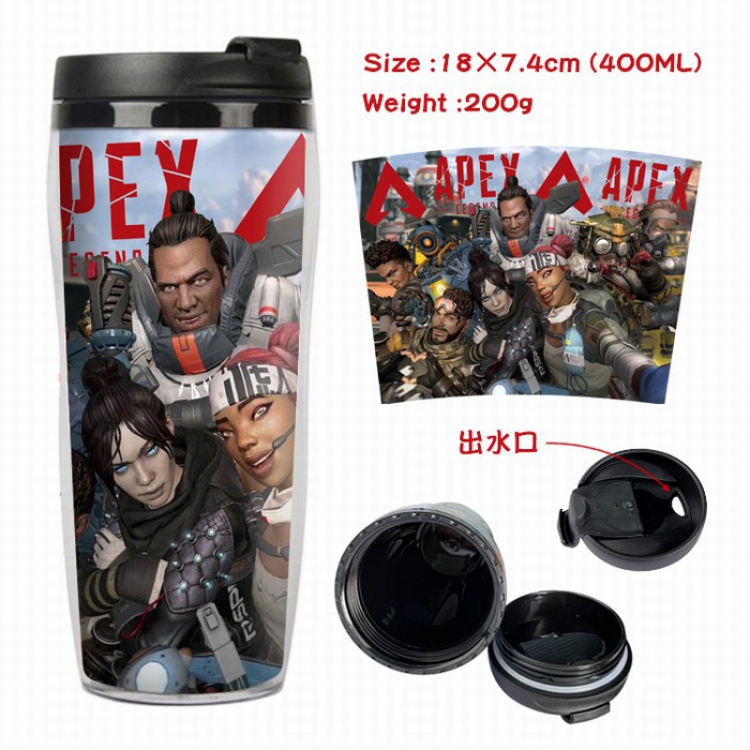 Apex Legends Starbucks Leakproof Insulation cup Kettle 7.4X18CM 400ML Style I