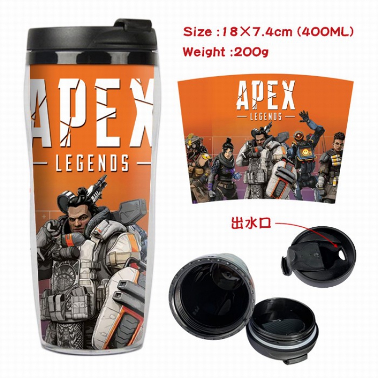 Apex Legends Starbucks Leakproof Insulation cup Kettle 7.4X18CM 400ML Style G
