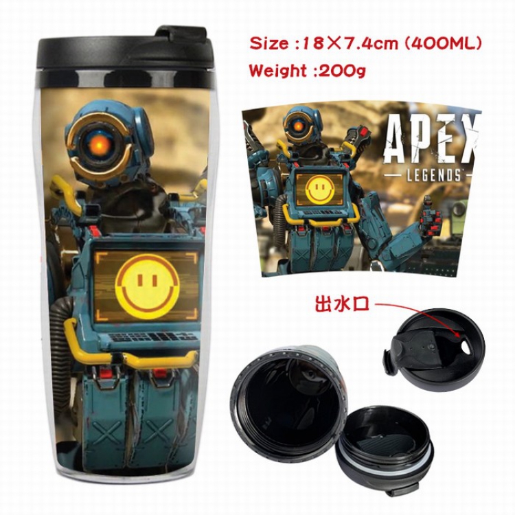 Apex Legends Starbucks Leakproof Insulation cup Kettle 7.4X18CM 400ML Style F