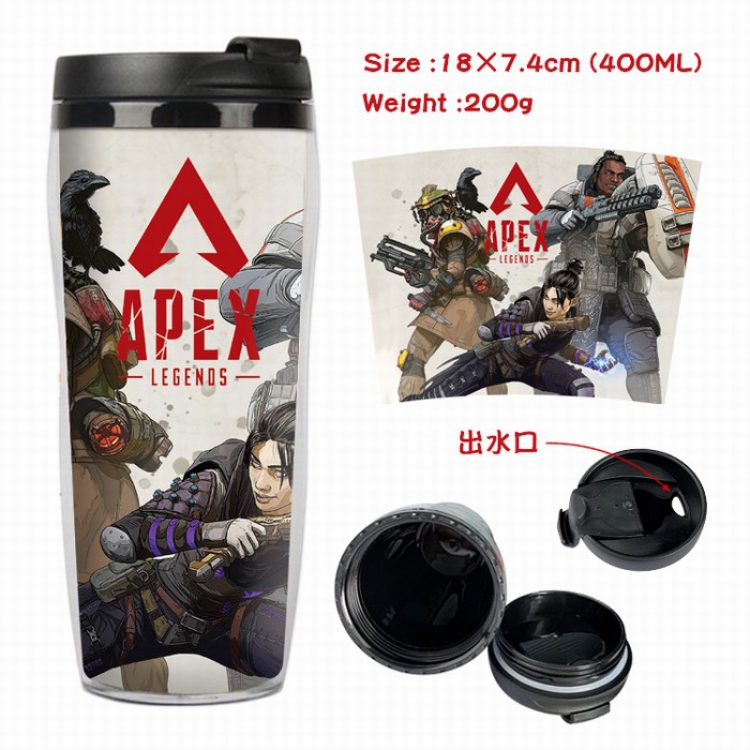Apex Legends Starbucks Leakproof Insulation cup Kettle 7.4X18CM 400ML Style H