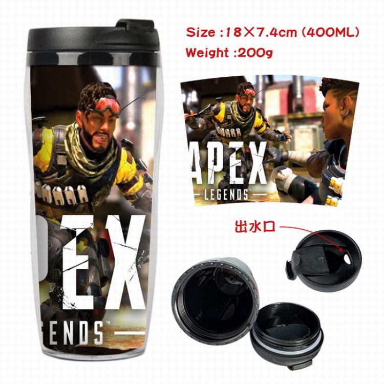 Apex Legends Starbucks Leakproof Insulation cup Kettle 7.4X18CM 400ML Style E