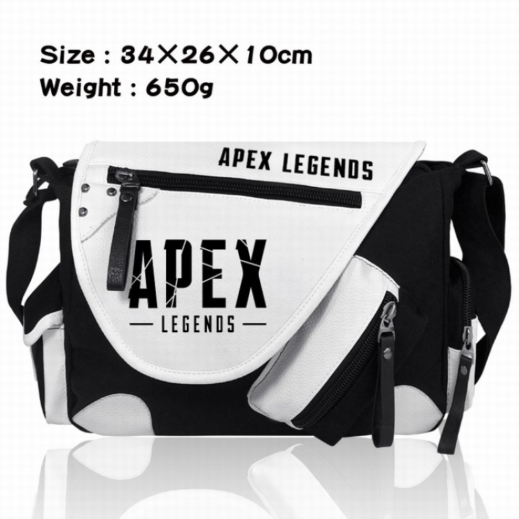 Apex Legends Thick PU leather canvas color matching bag Style H