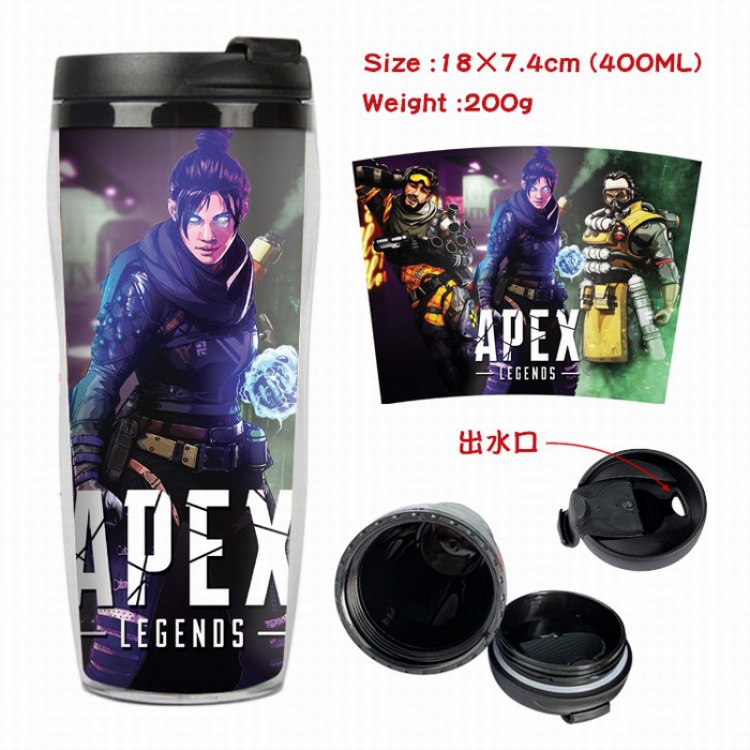 Apex Legends Starbucks Leakproof Insulation cup Kettle 7.4X18CM 400ML Style C