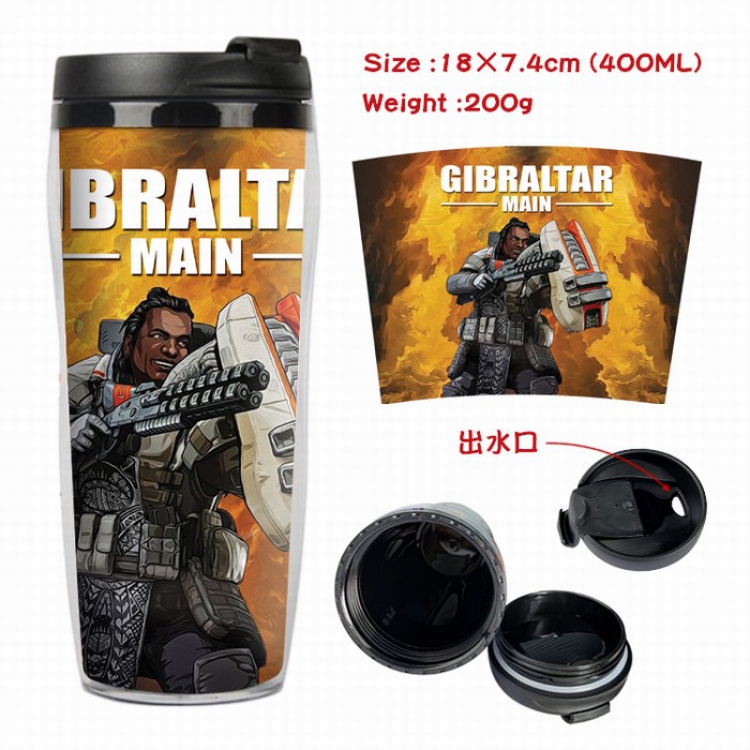 Apex Legends Starbucks Leakproof Insulation cup Kettle 7.4X18CM 400ML Style B