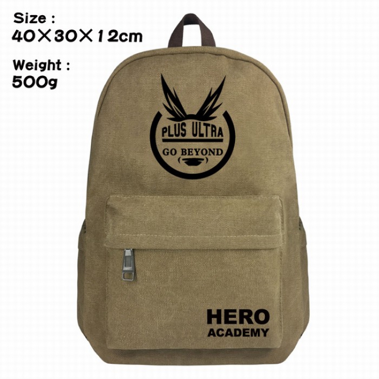 My Hero Academia  Canvas Backpack Style A