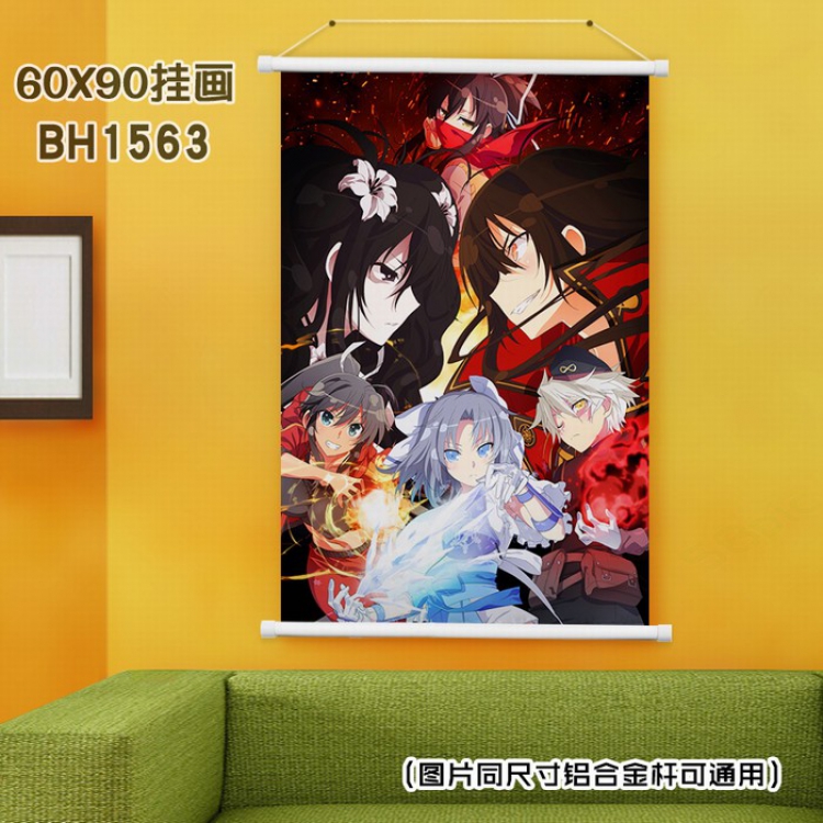 SHINOVI VERSUS White Plastic rod Cloth painting Wall Scroll 40X60CM BH-1563