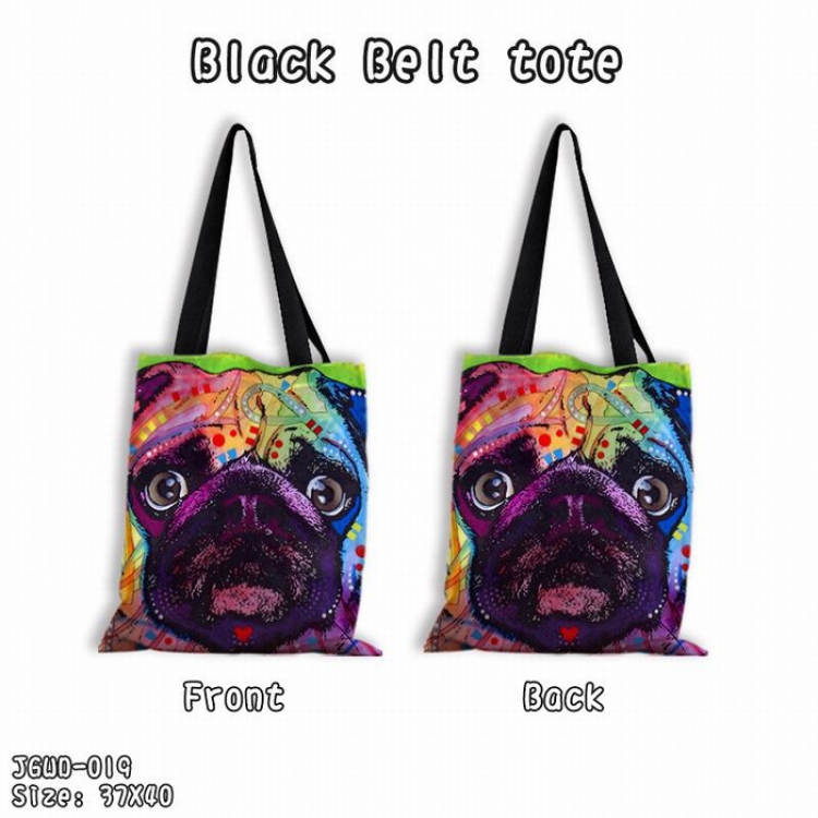 popular art Black shoulder bag shopping bags Satchel 37X40CM JGWD-019