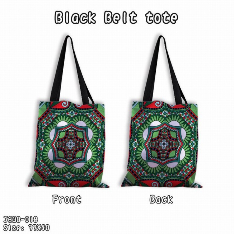 popular art Black shoulder bag shopping bags Satchel 37X40CM JGWD-018