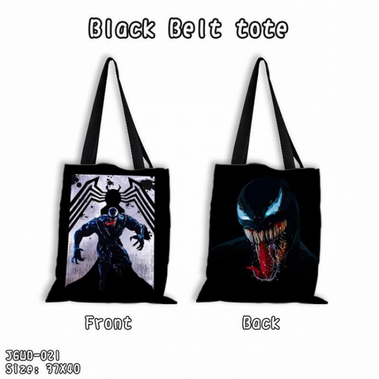 Venom Black shoulder bag shopping bags Satchel 37X40CM JGWD-021