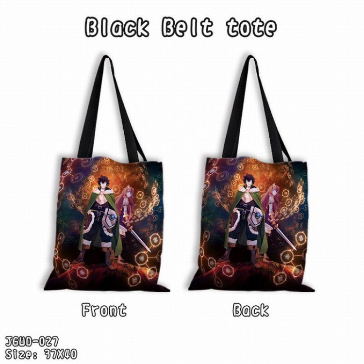 Shield of the brave Black shoulder bag shopping bags Satchel 37X40CM JGWD-027