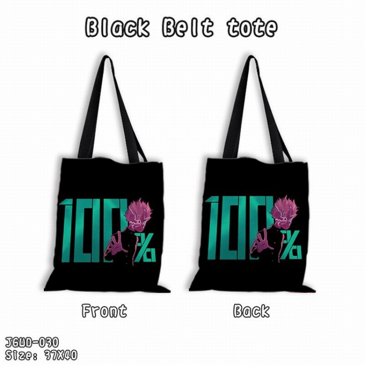 Mob Psycho 100 Black shoulder bag shopping bags Satchel 37X40CM JGWD-030