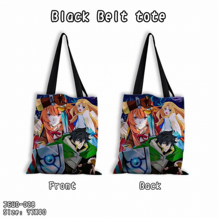 Shield of the brave Black shoulder bag shopping bags Satchel 37X40CM JGWD-028