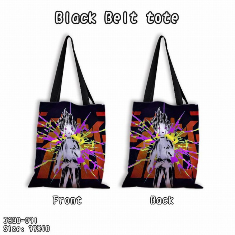 Mob Psycho 100 Black shoulder bag shopping bags Satchel 37X40CM JGWD-031