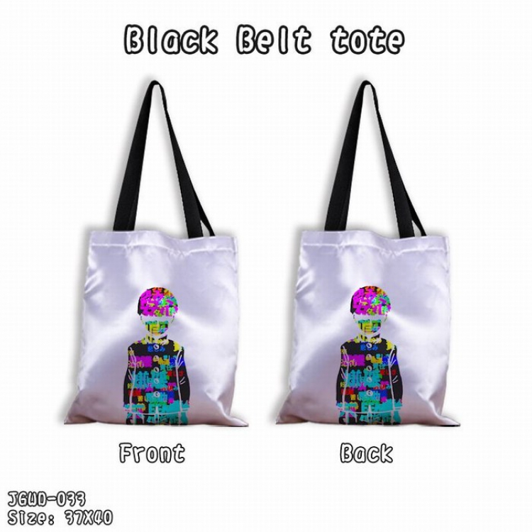 Mob Psycho 100 Black shoulder bag shopping bags Satchel 37X40CM JGWD-033