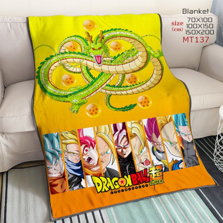 Dragon Ball Anime large mink cashmere blankets 150X200CM MT137