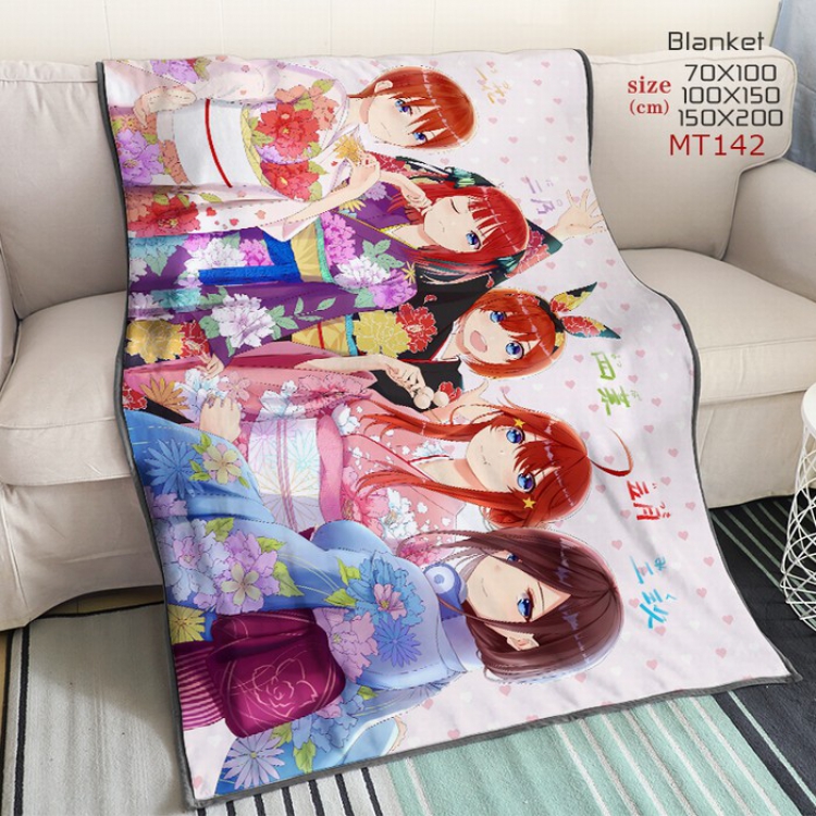 The Quintessential Quintuplets Anime large mink cashmere blankets 150X200CM MT142