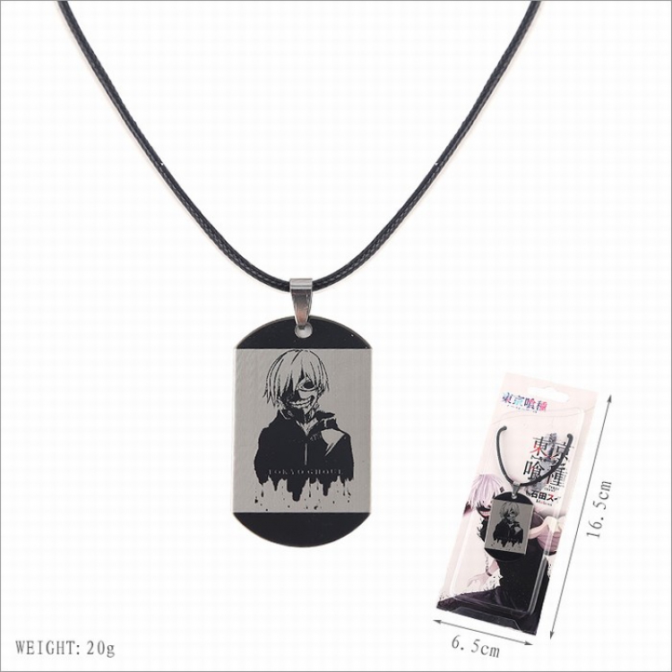 Tokyo Ghoul Stainless steel medal Black sling necklace price for 5 pcs