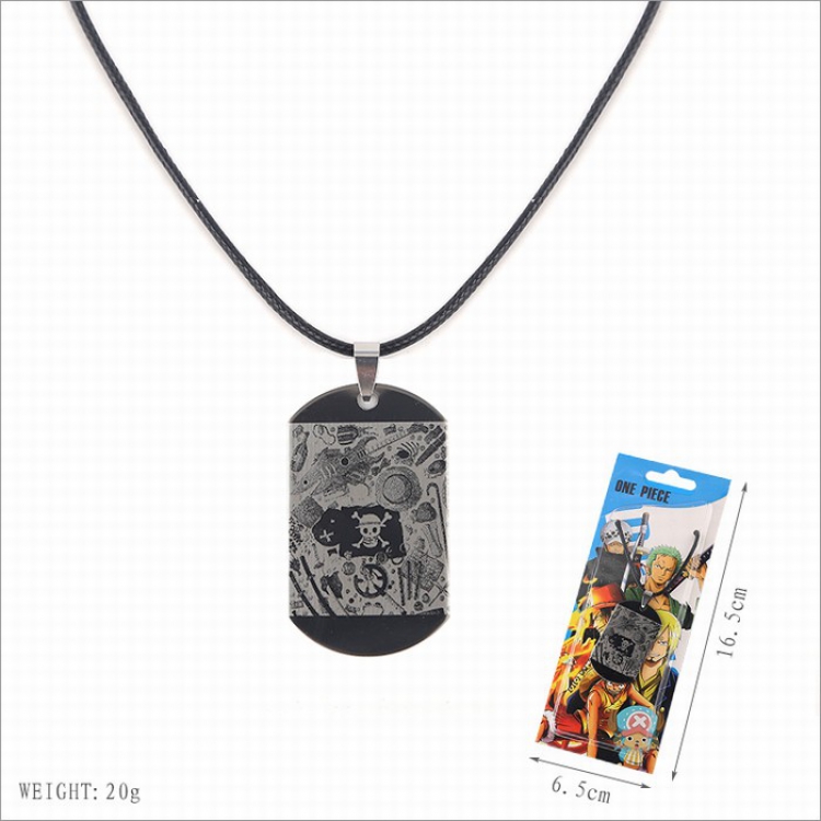 One Piece Stainless steel medal Black sling necklace price for 5 pcs Style B