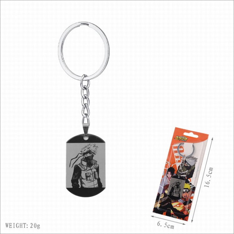 Naruto Stainless steel medal Keychain pendant price for 5 pcs Style B