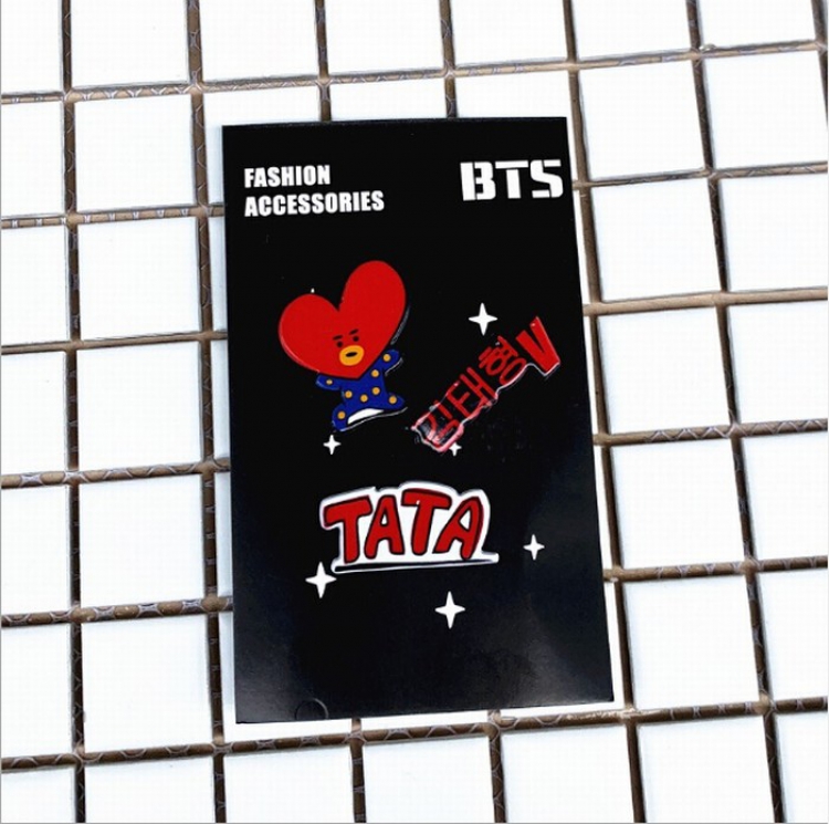 BTS BT21 Acrylic brooch set price for 5 pcs Style C