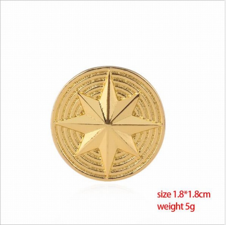 Captain Marvel Brooch badge price for 5 pcs 