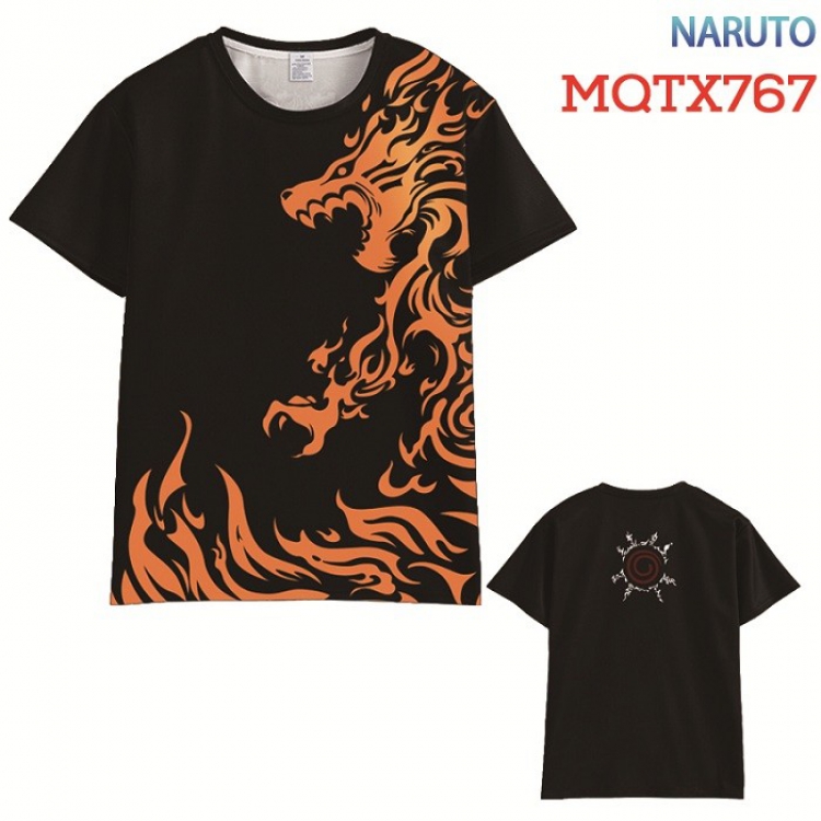 Naruto Full color printed short sleeve t-shirt 10 sizes from XXS to XXXXXL MQTX767