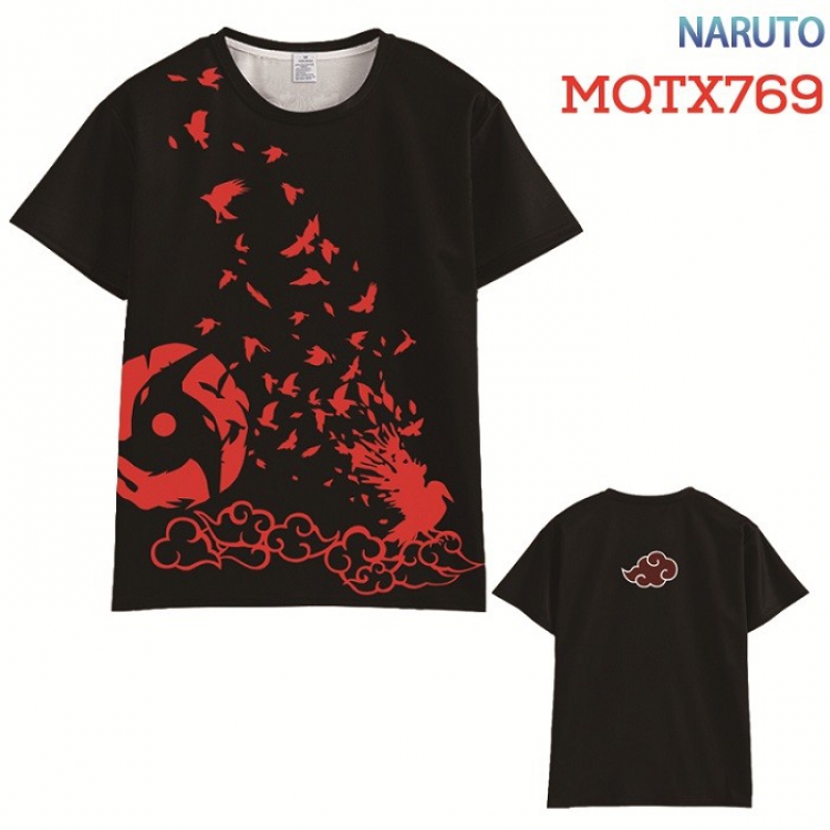 Naruto Full color printed short sleeve t-shirt 10 sizes from XXS to XXXXXL MQTX769