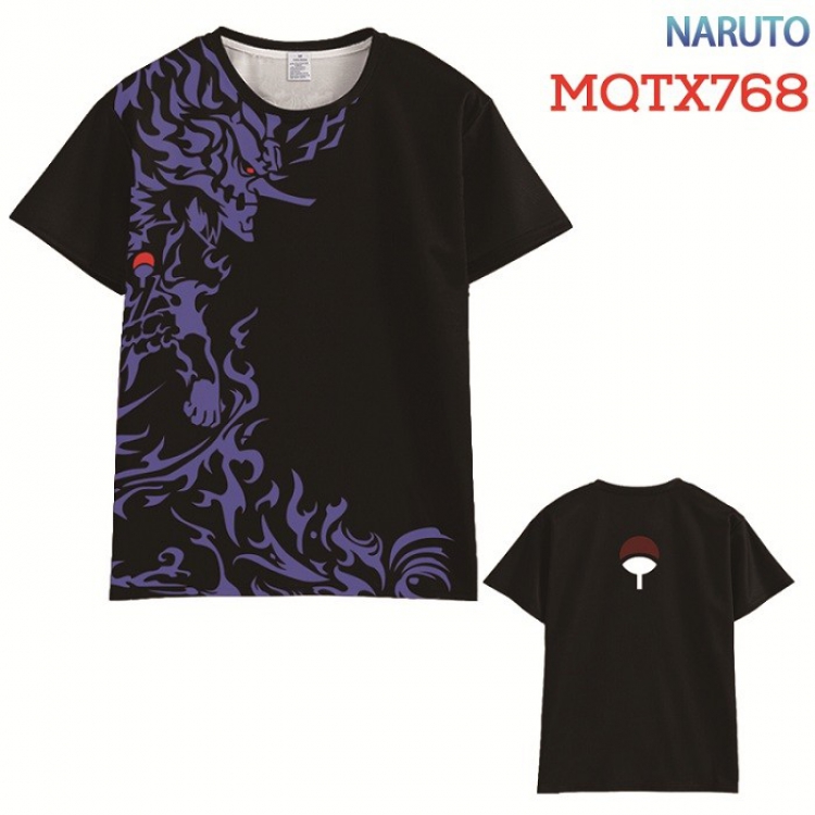 Naruto Full color printed short sleeve t-shirt 10 sizes from XXS to XXXXXL MQTX768