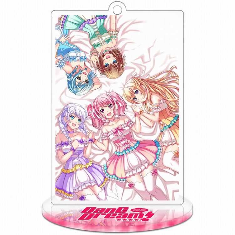 BanG Dream！pastelpalette Rectangular Small Standing Plates acrylic keychain pendant 9-10CM Style I