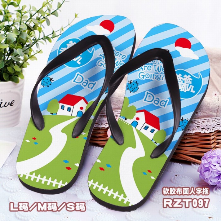 Soft glue Cloth surface Flip-flops slipper S.M.L RZT097