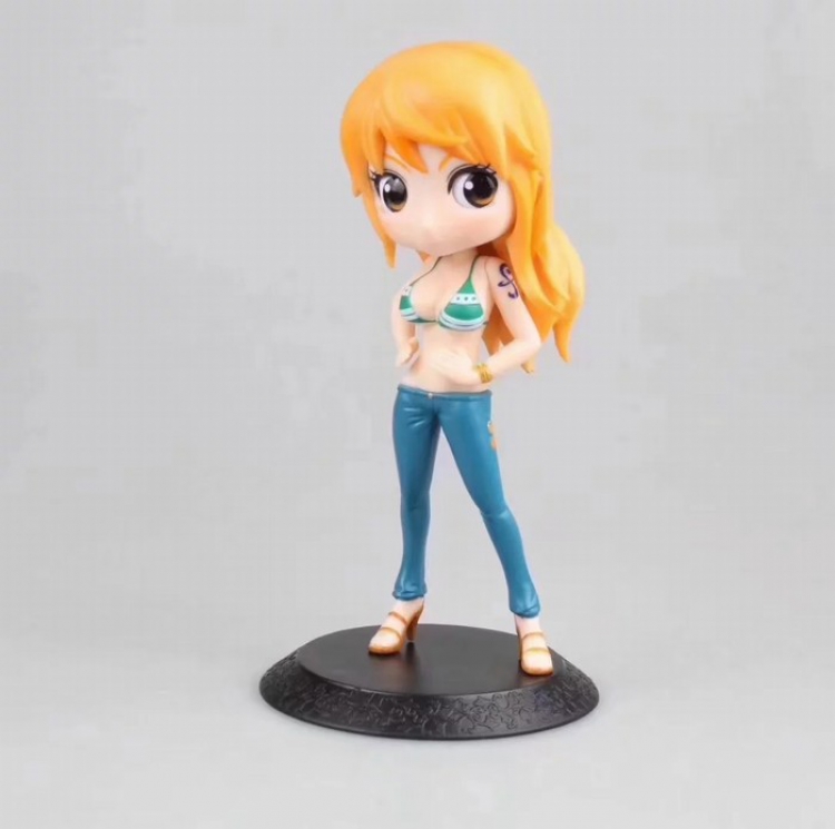 One Piece Q version Nami Boxed Figure Decoration 12X9X18CM a box of 100