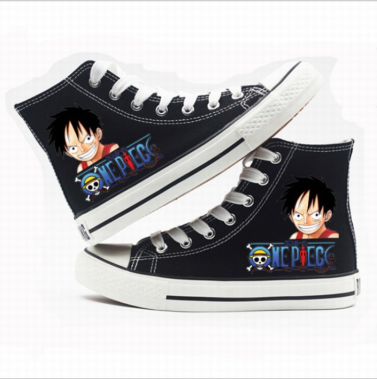 One Piece High-top canvas shoes printed shoes A total of 10 yards 35-44 Style G