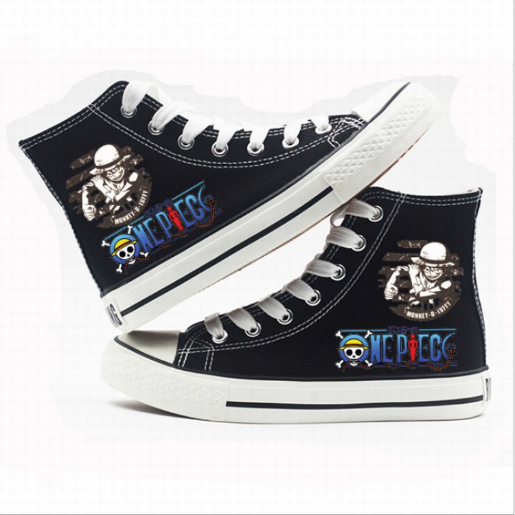 One Piece High-top canvas shoes printed shoes A total of 10 yards 35-44 Style L