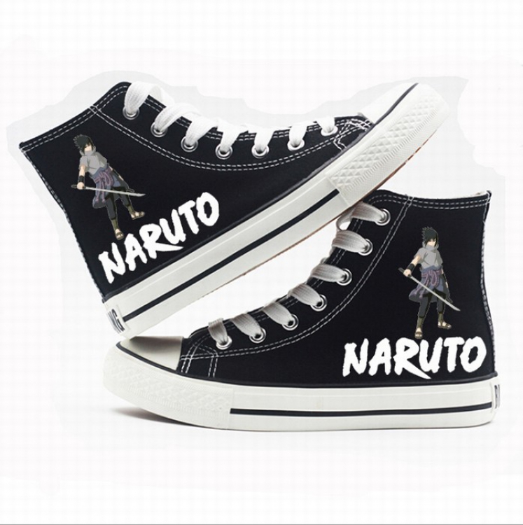 Naruto High-top canvas shoes printed shoes A total of 10 yards 35-44 Style D