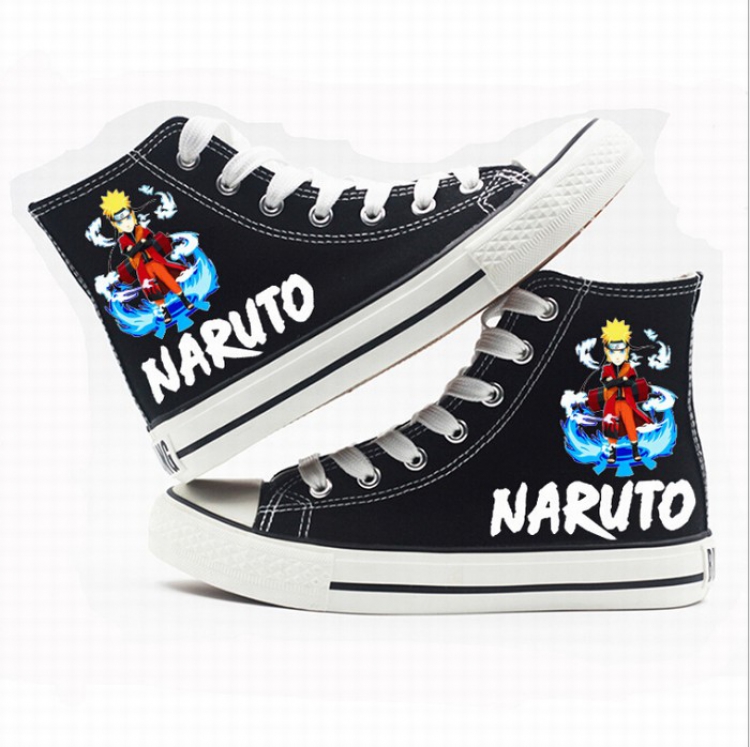 Naruto High-top canvas shoes printed shoes A total of 10 yards 35-44 Style K