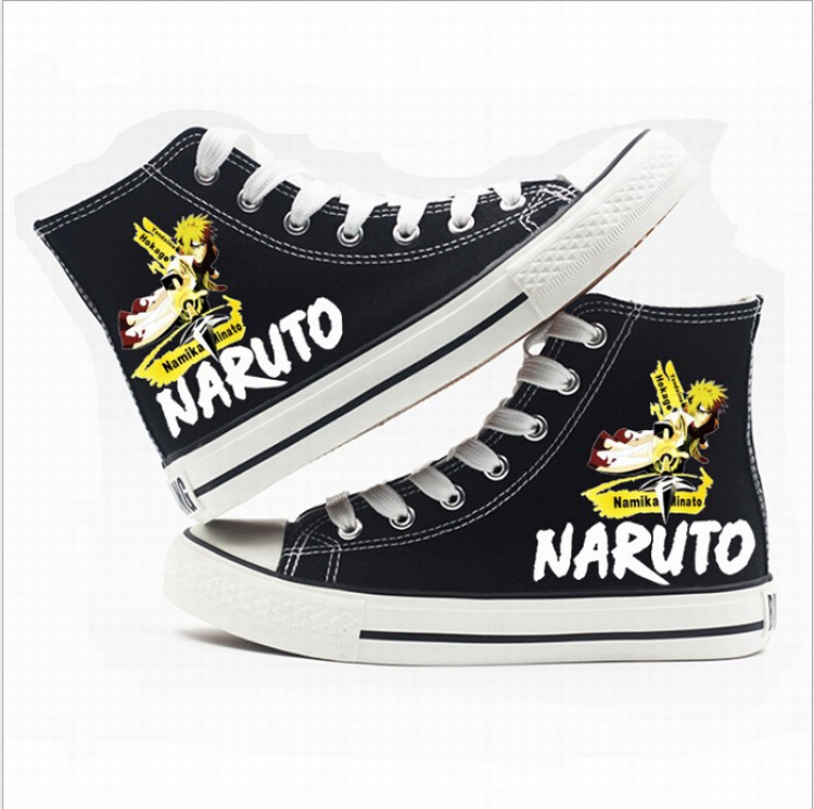 Naruto High-top canvas shoes printed shoes A total of 10 yards 35-44 Style N