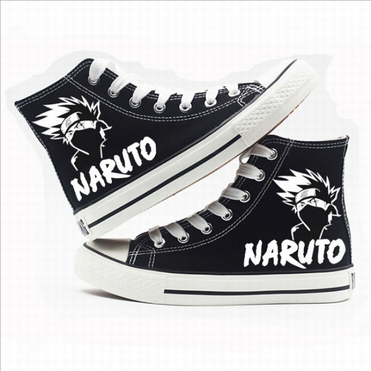 Naruto High-top canvas shoes printed shoes A total of 10 yards 35-44 Style O