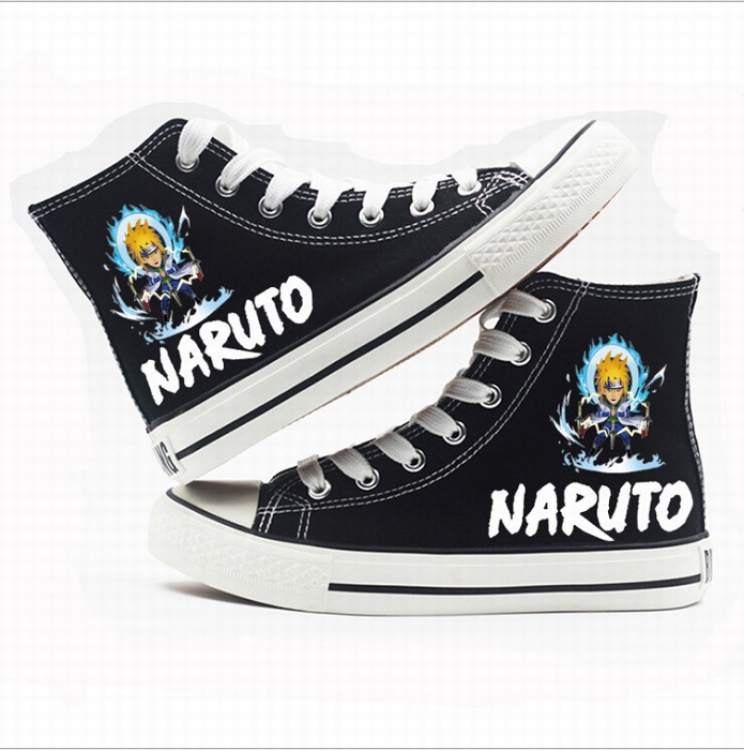 Naruto High-top canvas shoes printed shoes A total of 10 yards 35-44 Style L