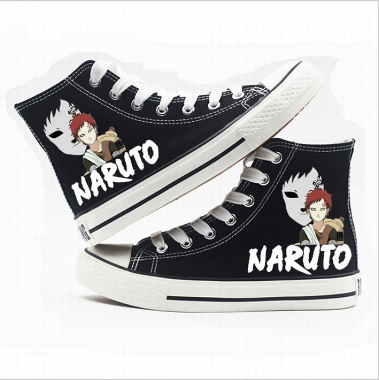 Naruto High-top canvas shoes printed shoes A total of 10 yards 35-44 Style Q