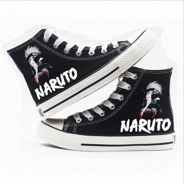 Naruto High-top canvas shoes printed shoes A total of 10 yards 35-44 Style U