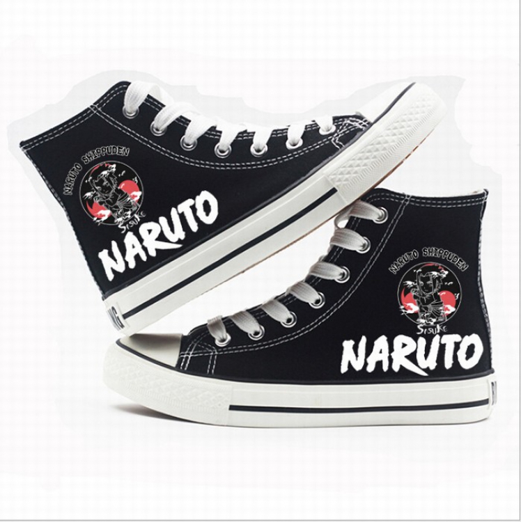 Naruto High-top canvas shoes printed shoes A total of 10 yards 35-44 Style V